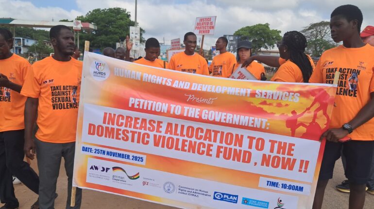 HURDS MARKS DAY ONE OF 16 DAYS OF ACTIVISM WITH ADVOCACY WALK AND PETITION FOR INCREASED DOMESTIC VIOLENCE FUND